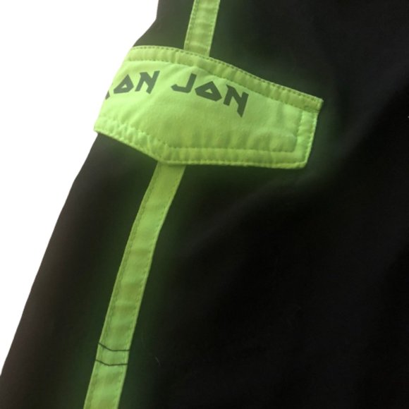 Ron Jon Surf Shop 9" Board Shorts - Neon Green/Black  - 36 - Picture 2 of 5